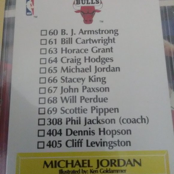 1990 Authentic Michael Jordan NBA Hoops #358 card - Picture 3 of 5